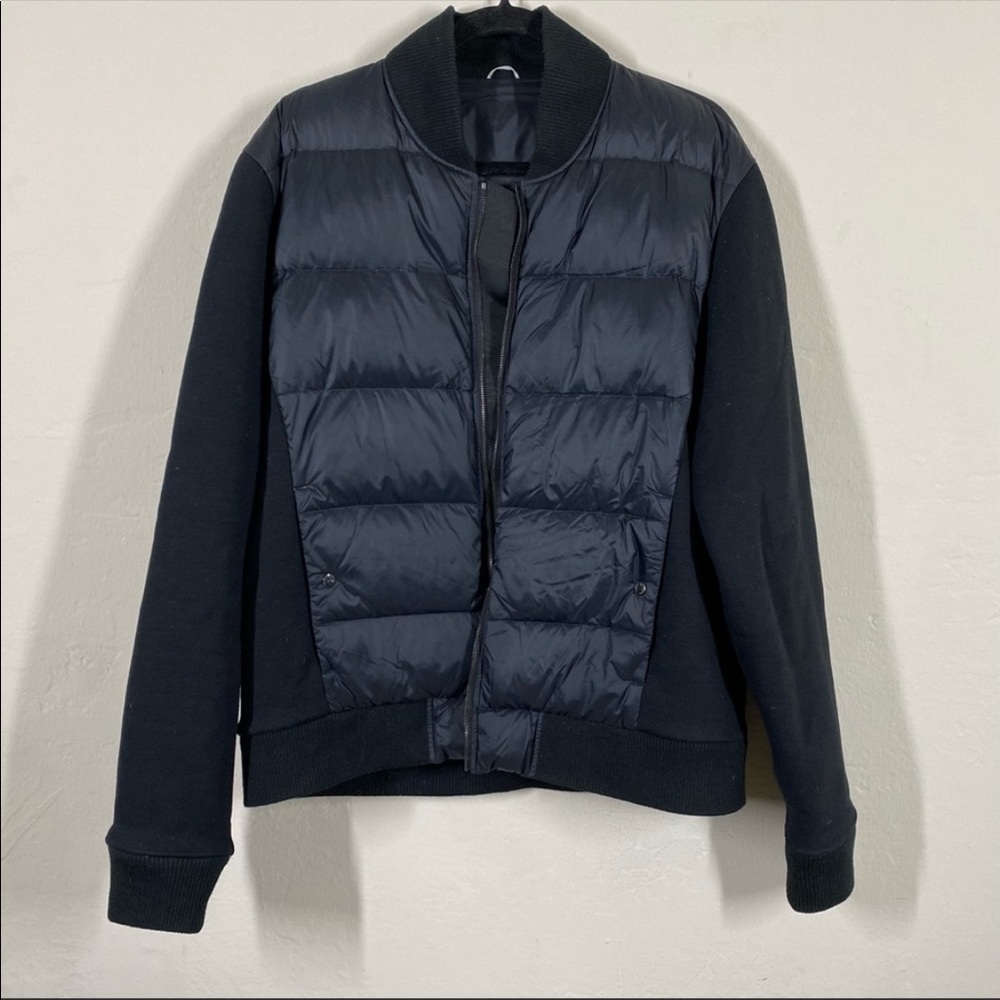 Kit and Ace Men’s Hudson Bomber Jacket Down Filled Black